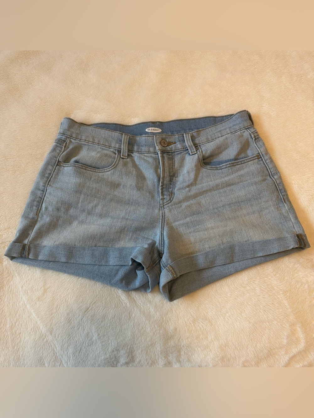 Old Navy Light Blue Denim Women's Shorts, Size 8